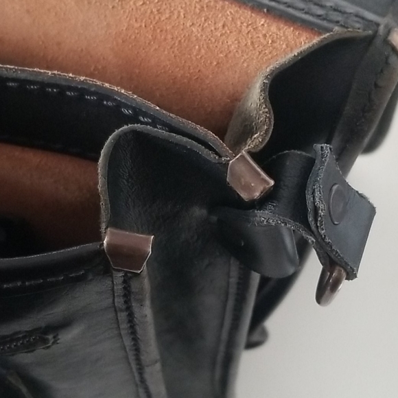 Vintage black leather attache - Picture 8 of 10